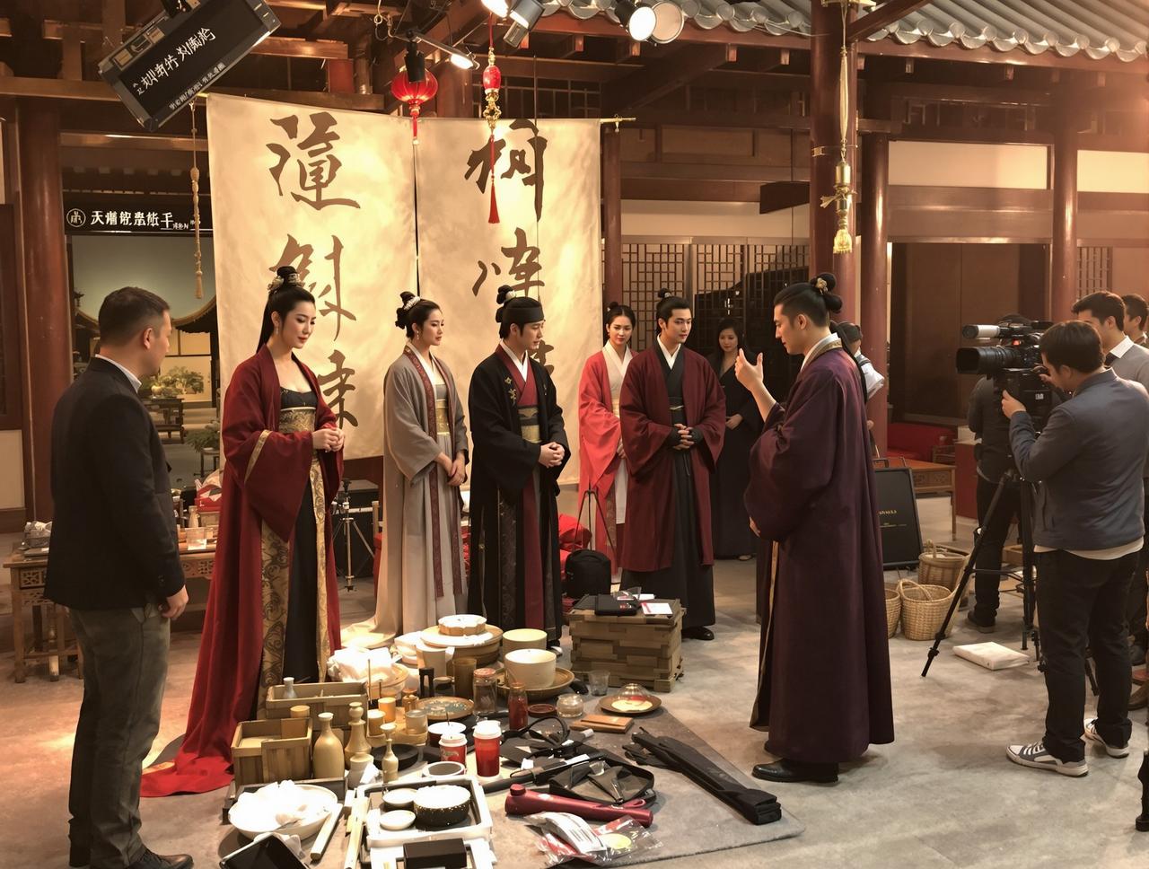 黒料网 - 古装剧拍摄现场传统服饰和道具布景